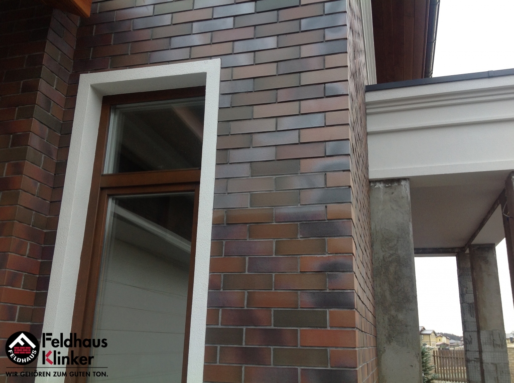 Фасадная плитка ручной формовки Feldhaus Klinker R385 cerasi maritim NF14, 240*14*71 мм