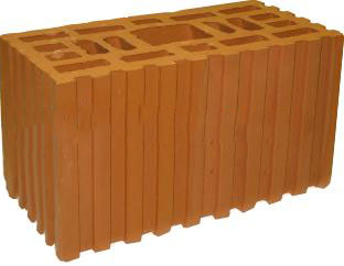 Кирпич 2,1 NF красный 250x120x140 Петрокерамика М 150 рифленый