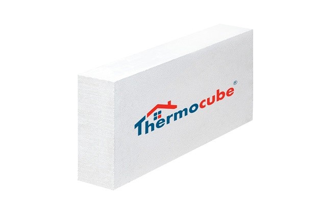 Блок газосиликатный Thermocube (КЗСМ), ровный, плотностью D600, шириной 150 мм, длиной 600 мм, высотой 250 мм.